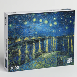 Today Is Art Day Puzzle, 1000pc, Van Gogh, Starry Night over the Rhone