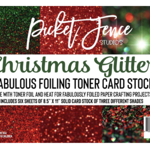 Picket Fence - Christmas Glitter Fabulous Foiling Toner Cardstock