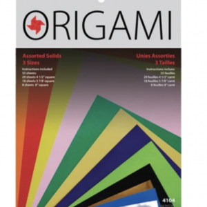 Origami Paper - Assorted Sized Solids, Medium (55 sheets)