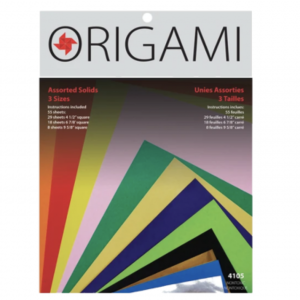 Origami Paper - Assorted Sized Solids, Large (55 sheets)