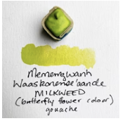 Beam Paintstone: Milkweed, PW6, PY74, PB15.1, Mememgwanh Waaskoneh