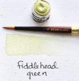 Beam Paintstone: Fiddlehead, PY74, PB15.1, Mica