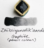 Beam Paintstone: Graphite (pencil), Zhiibiigun'atik