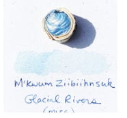 Beam Paintstone: Glacial Rivers, Mica, PB15.1, M'kwum Ziibiihns