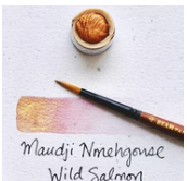 Beam Paintstone: Wild Salmon, Mica, PR170, Maude Nmehgonse