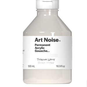 Art Noise Permanent Acrylic Gouache, Titanium White, 500ml