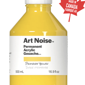 Art Noise Permanent Acrylic Gouache, Primary Yellow, 500ml