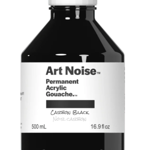 Art Noise Permanent Acrylic Gouache, Carbon Black, 500ml