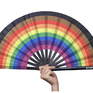 Folding Hand-Fan - LGBTQ2S Rainbow