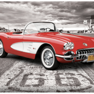 Eurographics Puzzles - 1959 Corvette Driving Down Route 66